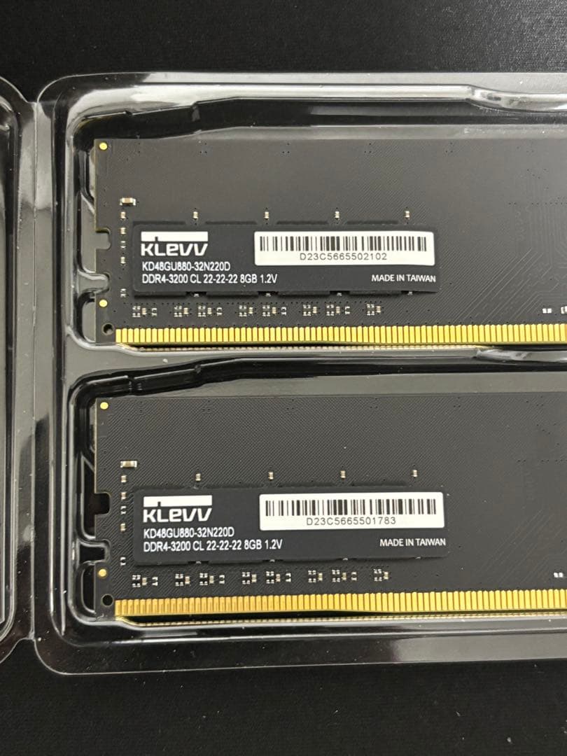 KLEVV DDR4 3200MHz 8GB×2＝16GB
