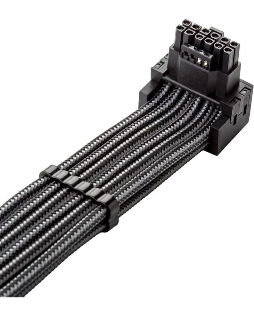 CableMod Cシリーズプロモッドメッシュスリーブ12VHPWR 90°