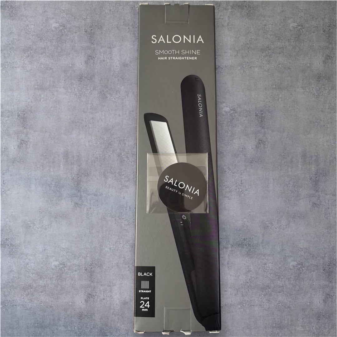SALONIA サロニア スムースシャイン ヘアアイロン 24mm ブラック