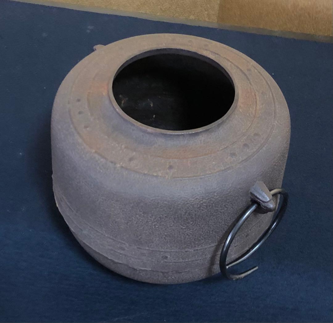 割引❗️《R》茶道具 萬代屋釜 鐶 釜師 高橋敬典 作歴 共箱 260128く2