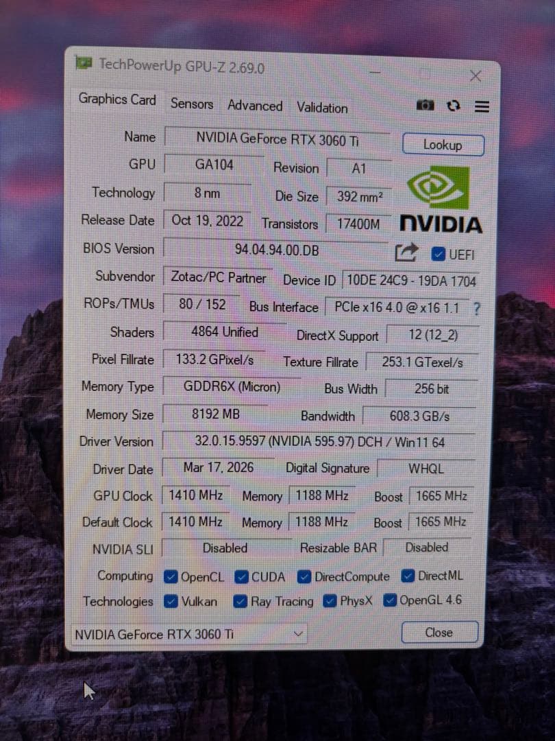 y*o様 ZOTAC GAMING GeForce RTX 3060 Ti Tw