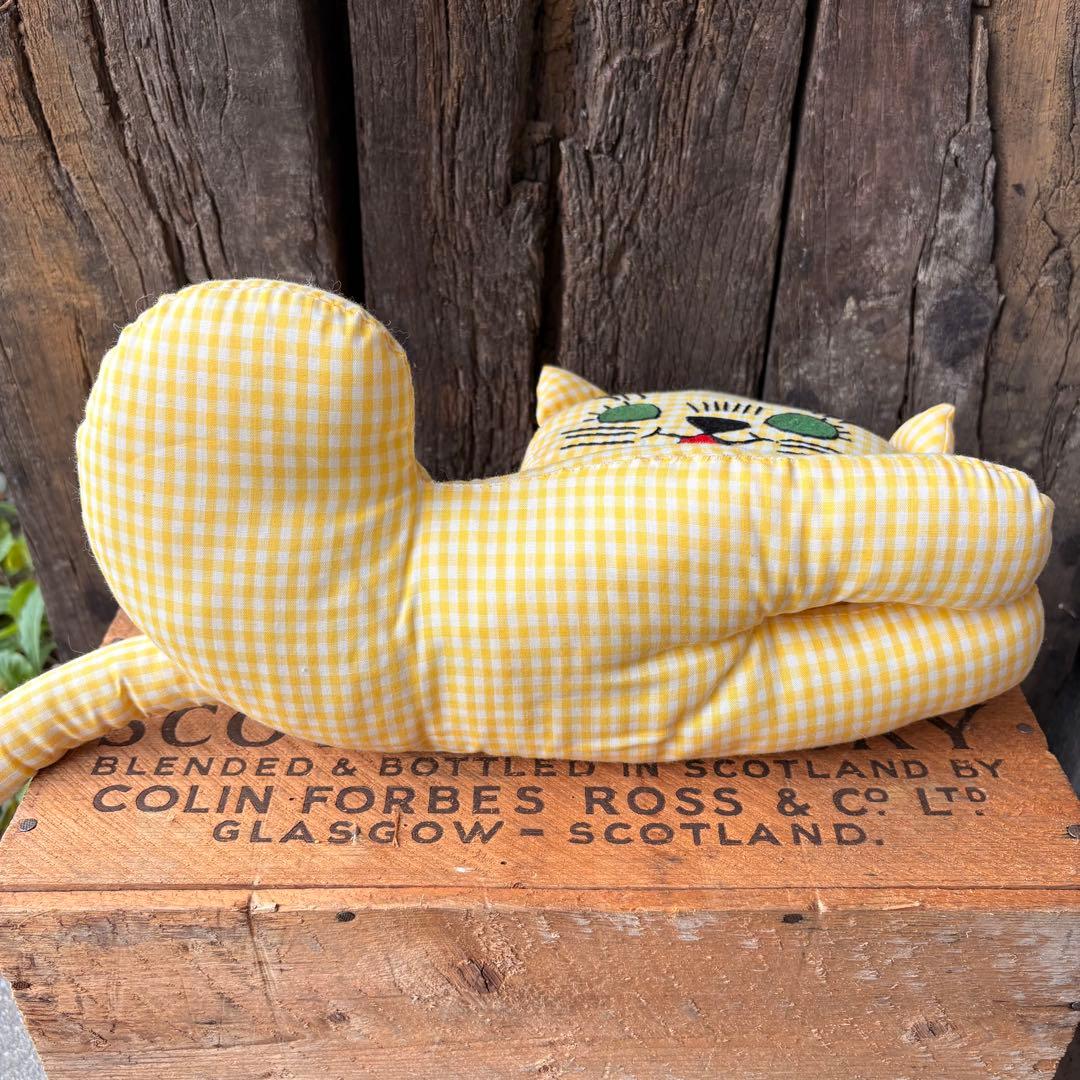 【USA Vintage】 ハンドメイド ネコ ぬいぐるみ アメリカ ビンテージ