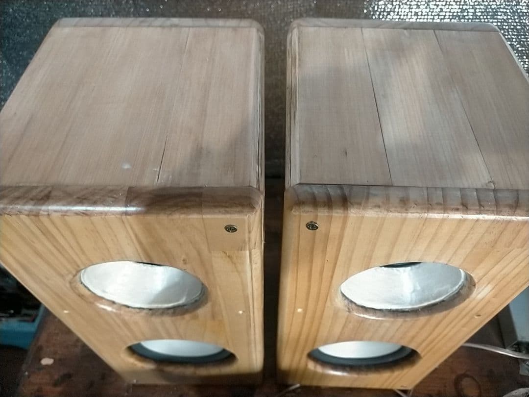 【自作044】3way-WホーンVCC White-Wood Edition