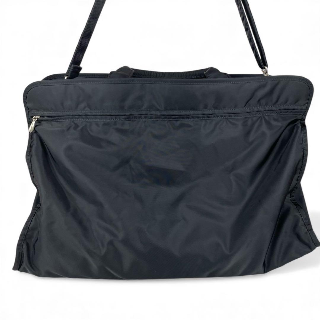【美品】サザビー 2way ショルダー ボストンバッグ ナイロン ブラック