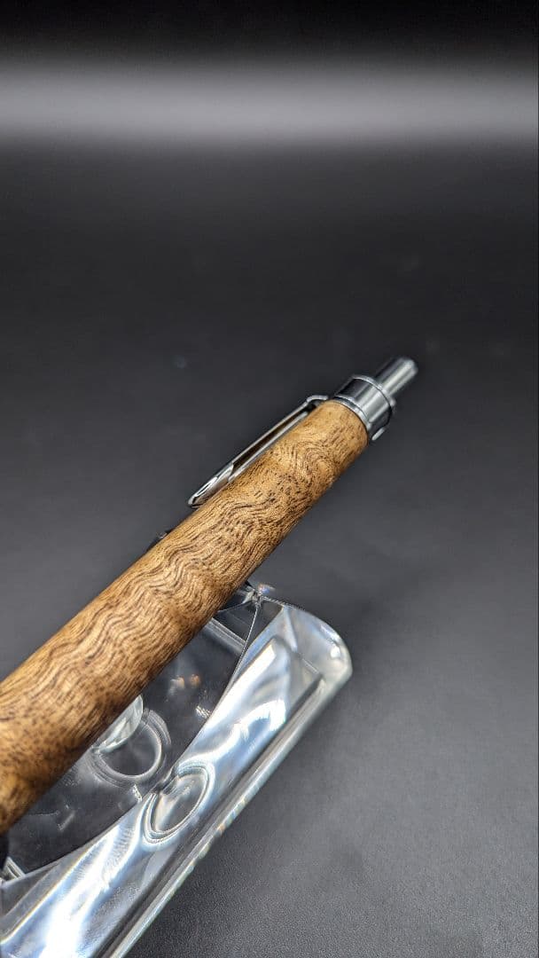 159ペン工房翌檜　楠　虎杢　縮杢　木軸シャーペン　木軸ボールペン