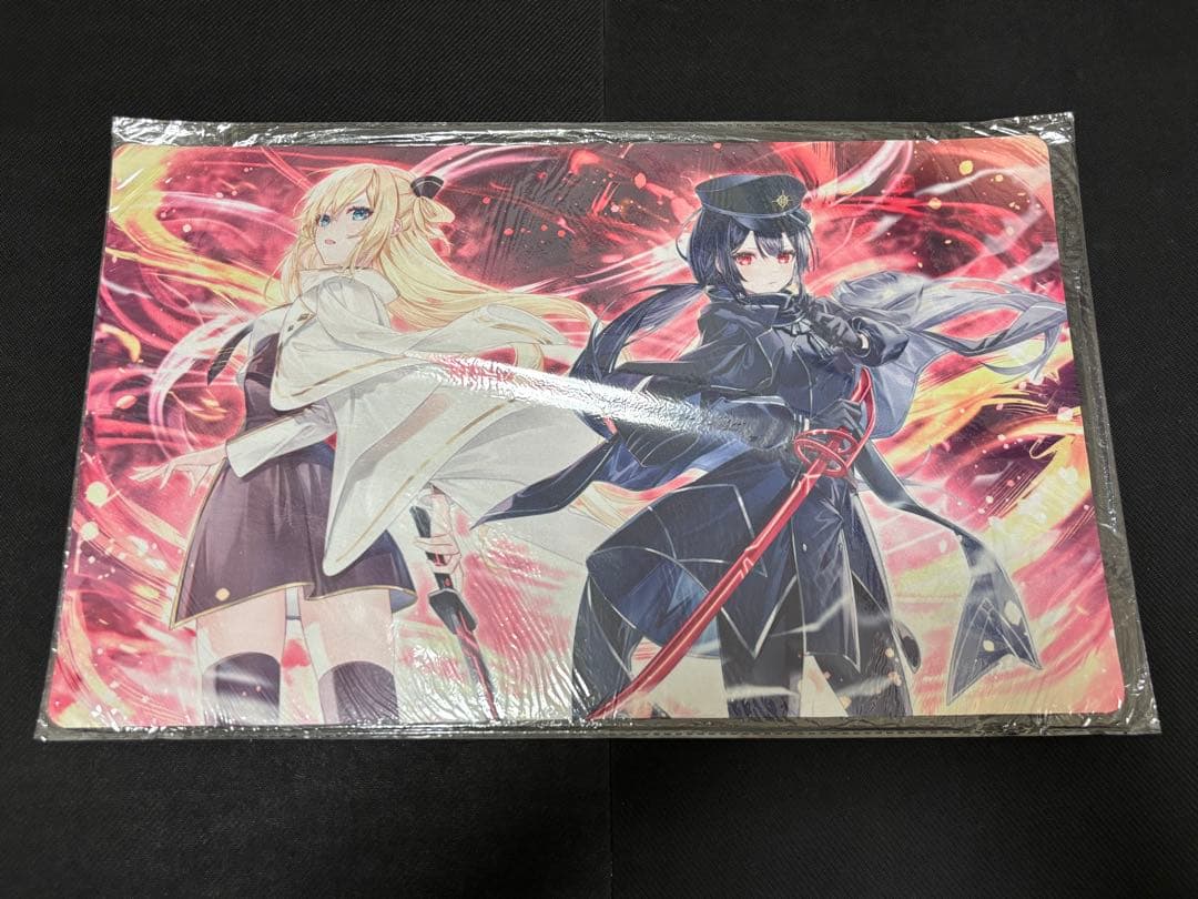遊戯王 閃刀姫 レイ ロゼ スリーブ プレイマット 軍服 ミッドナイトブルー