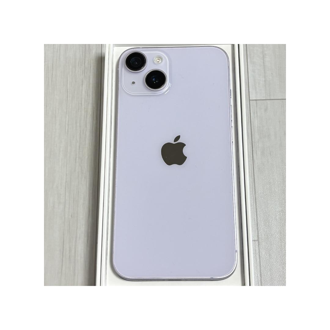 【美品】iPhone 14 パープル 128GB SIMフリー 新品バッテリー