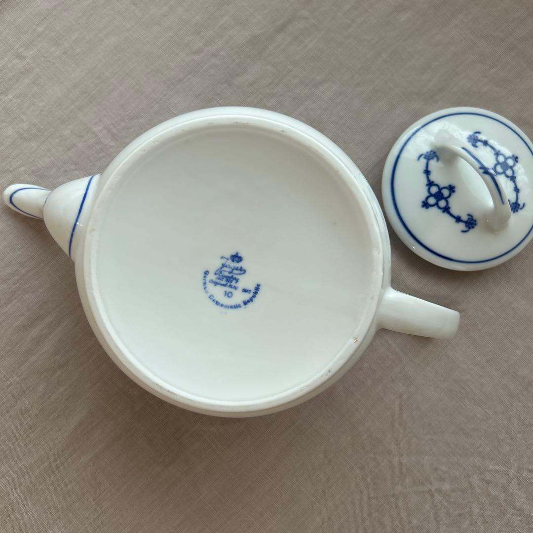 美品 ドイツ製 サクソニー柄 ティーポット