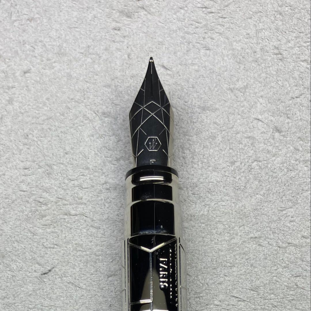 WATERMAN パースペクティブ万年筆 F細字 CTブルー コンバーター付き