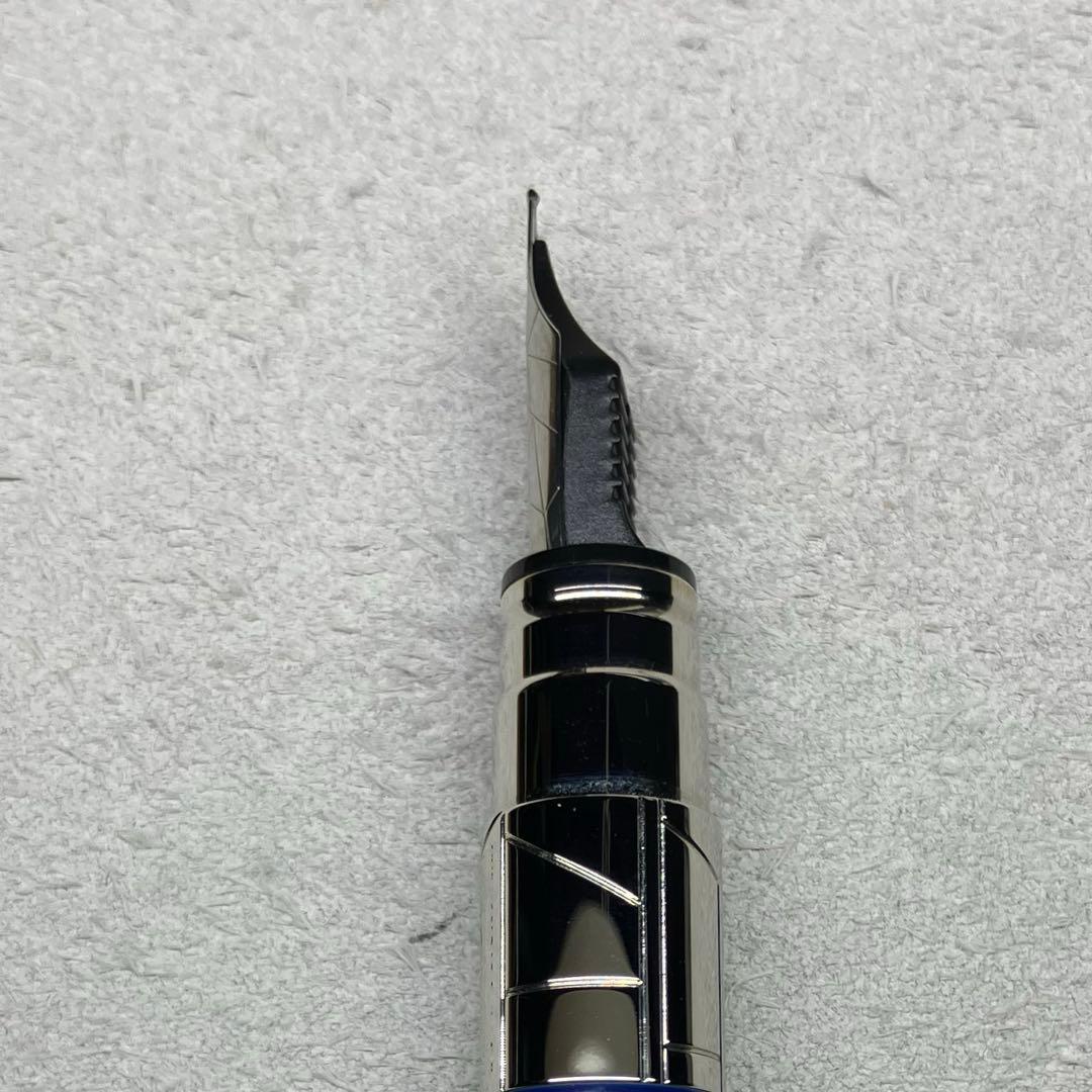 WATERMAN パースペクティブ万年筆 F細字 CTブルー コンバーター付き