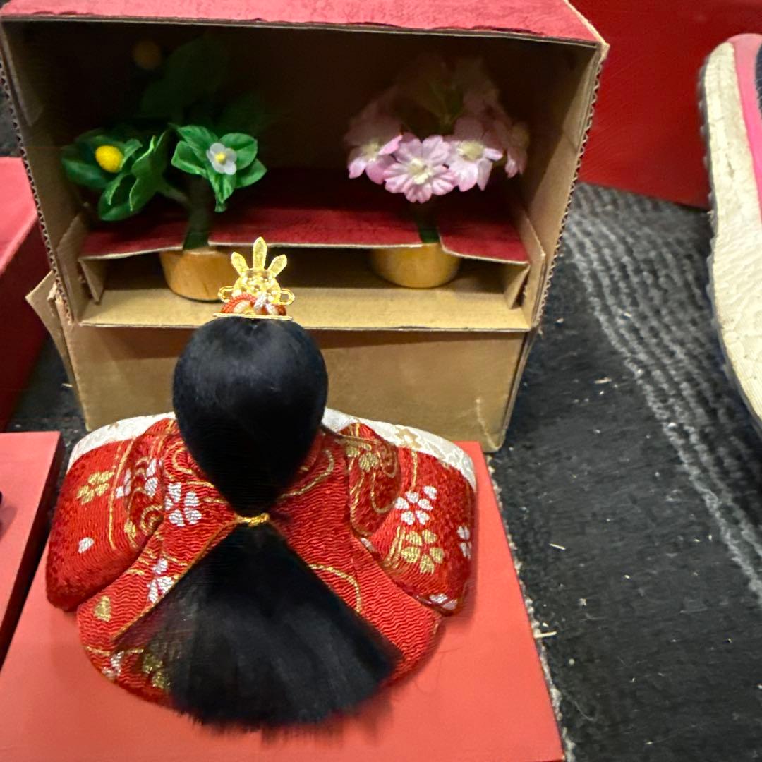 人形専門店蔵出し！ 木目込み人形作家 木村一秀作　雛人形 親王飾り