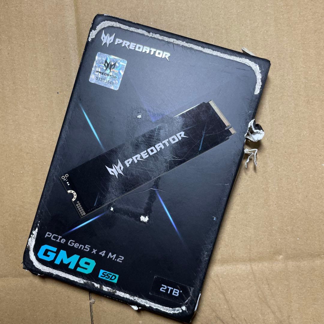 内蔵型SSD Acer Predator Gen5 M.2 SSD 2TB GM9
