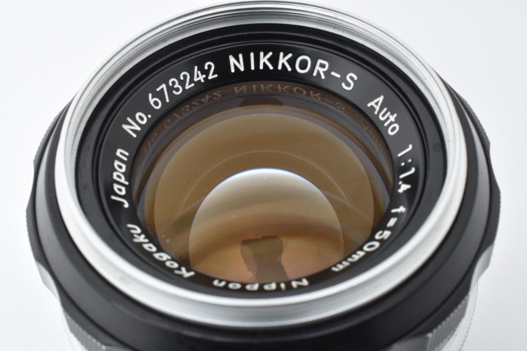 超美品 ニコン S Auto 50mm f1.4 箱付き MF レンズ H289