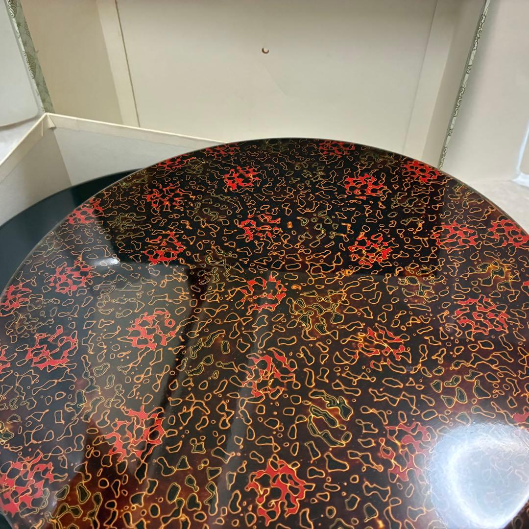 ♦️期間限定出品　津軽塗　漆器　うるし塗装　漆下地塗装　天然木　茶櫃セット