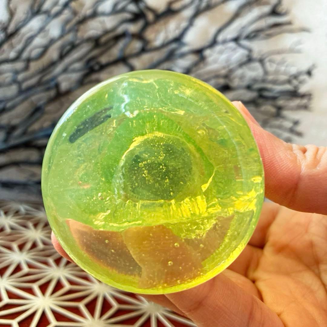 骨董　時代ガラス　クリア　プレスガラス　梟　フィギュリン　ピック入れ　花器