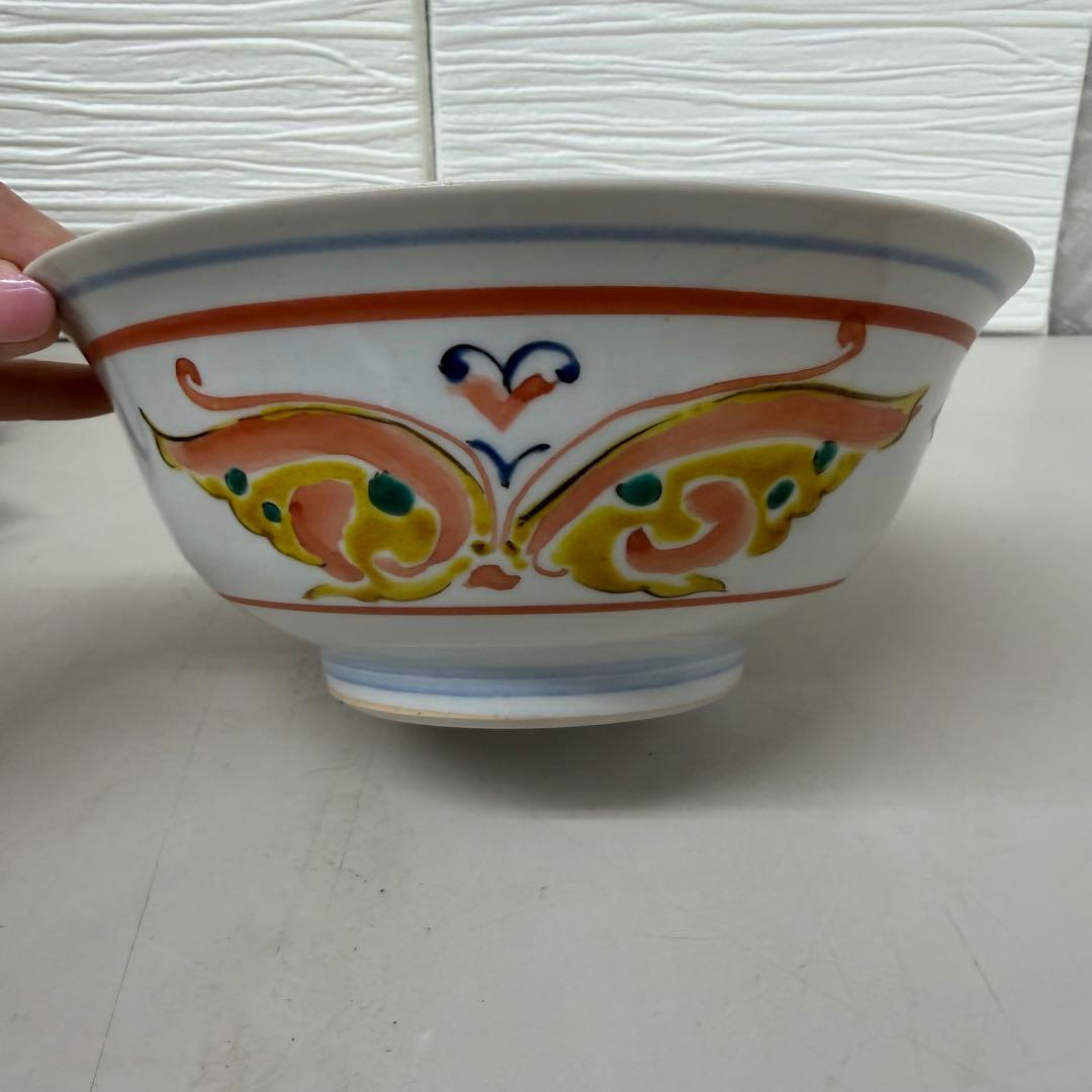 未使用品　九谷焼　長谷川紀代　菓子鉢　茶器　供箱