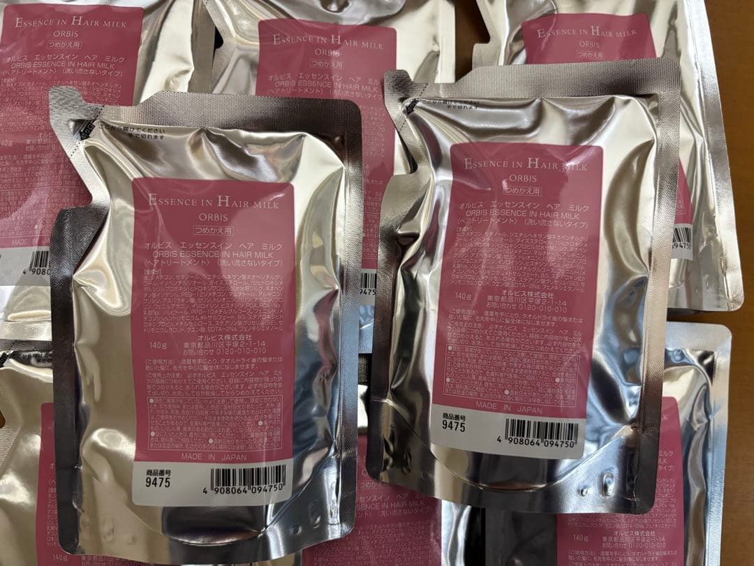 オルビス　エッセンスインヘアミルク　つめかえ用　140g 8個