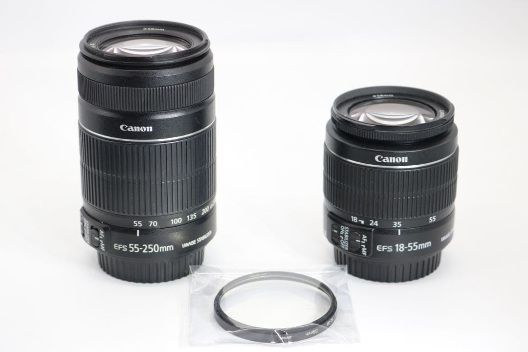 超美品 【Canon EOS Kiss X7 ダブルレンズセット】 安心保証あり