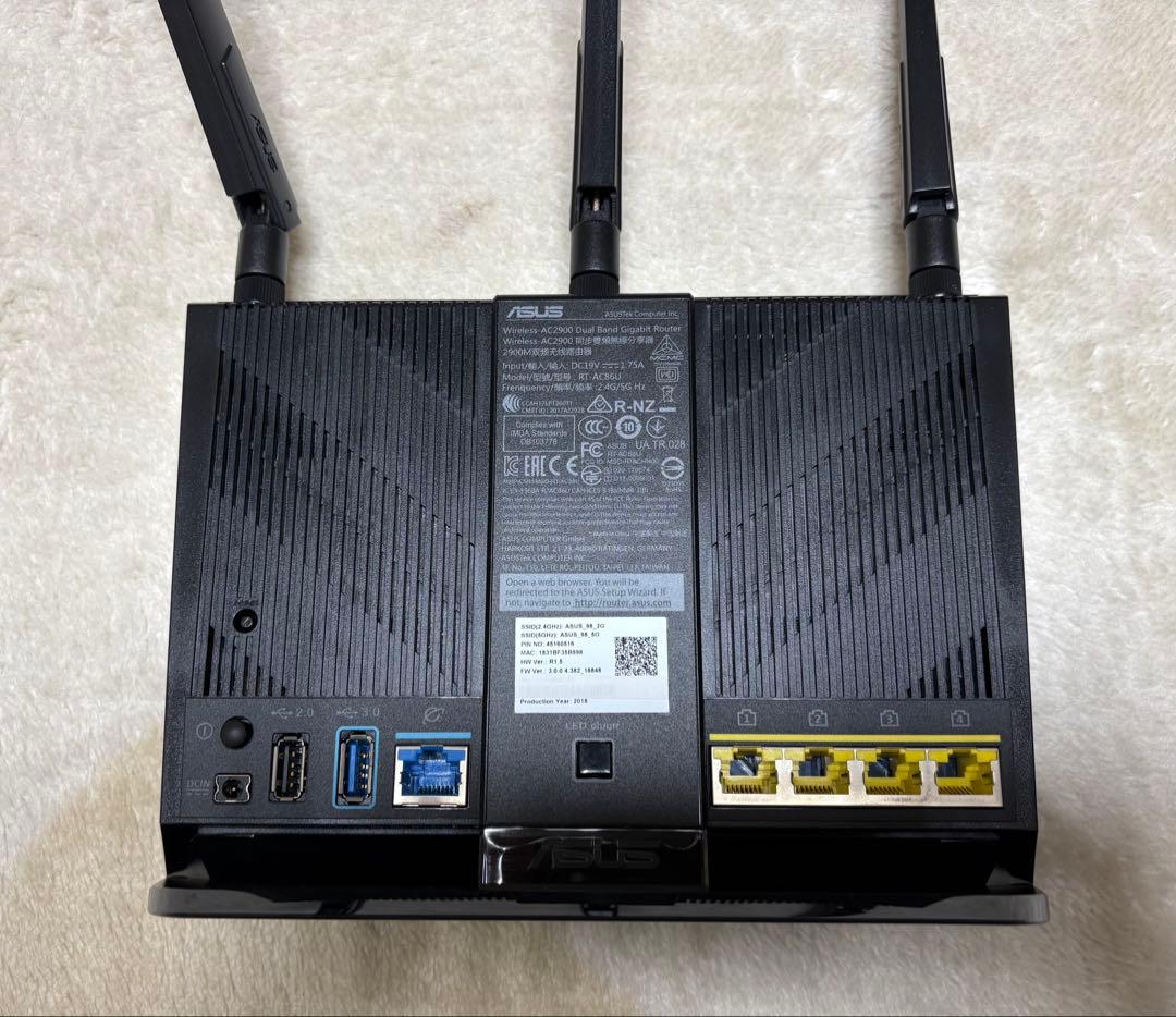 ASUS デュアルバンド対応ゲーミング無線LANルーター RT-AC86U