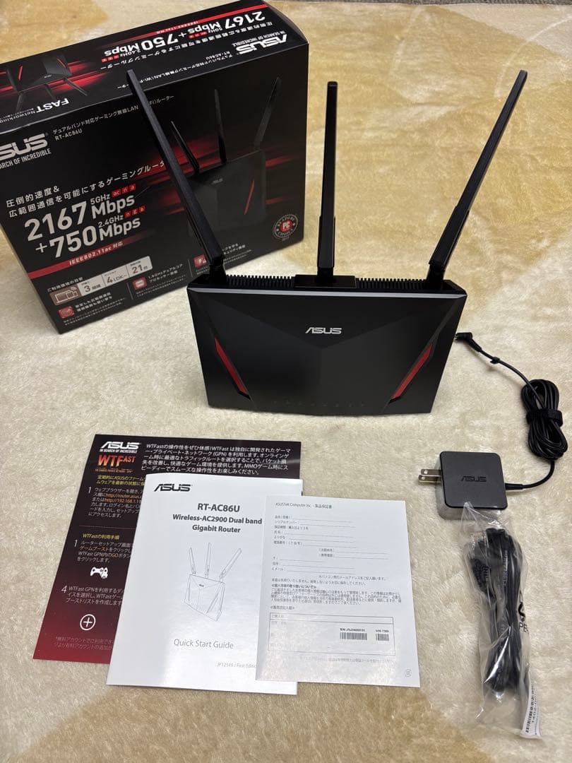 ASUS デュアルバンド対応ゲーミング無線LANルーター RT-AC86U