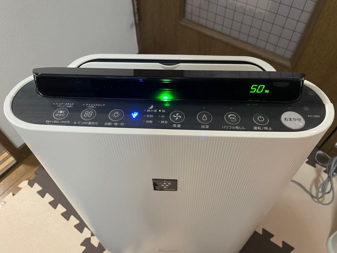【加湿未使用】SHARPプラズマクラスター7000加湿空気清浄機KC-G50