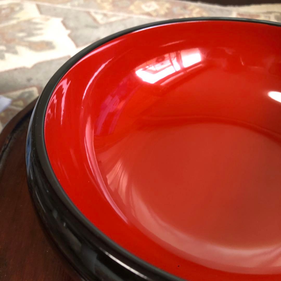 浄法寺塗　菓子鉢　茶道具　漆器　坂田漆器店　大型25㎝　箱・栞　未使用品　美品