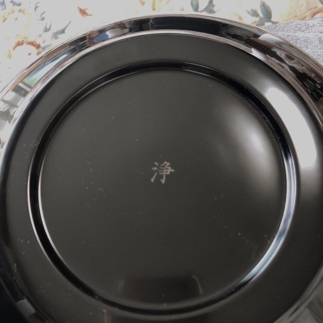 浄法寺塗　菓子鉢　茶道具　漆器　坂田漆器店　大型25㎝　箱・栞　未使用品　美品