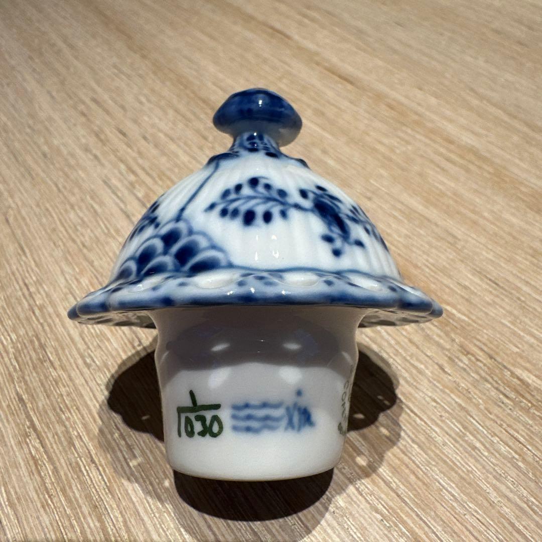 コペンハーゲン ブルーフルーティッド フルレース 顔付 コーヒー ポット