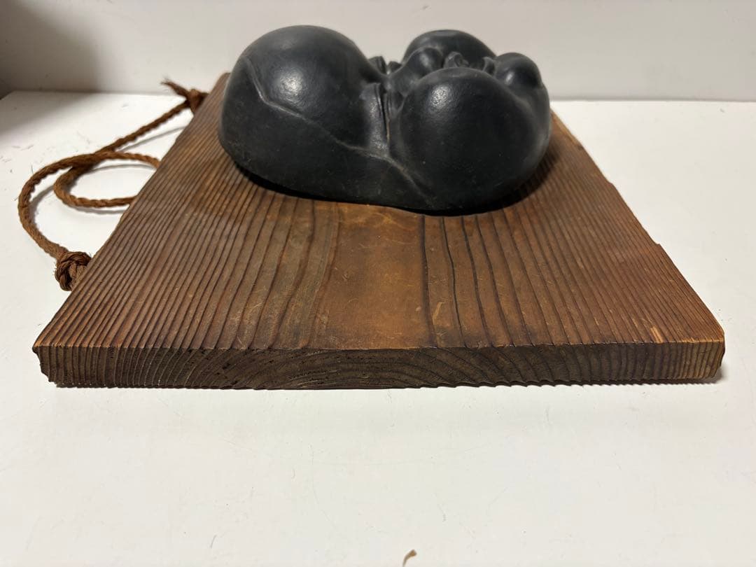 希少！大型 鋳鉄　お多福 おかめ 壁掛け 飾り物 縁起物 ビンテージ 2.8kg