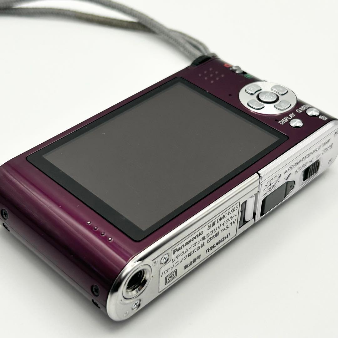 動作品★Panasonic LUMIX DMC-FX66★バイオレット★元箱付き