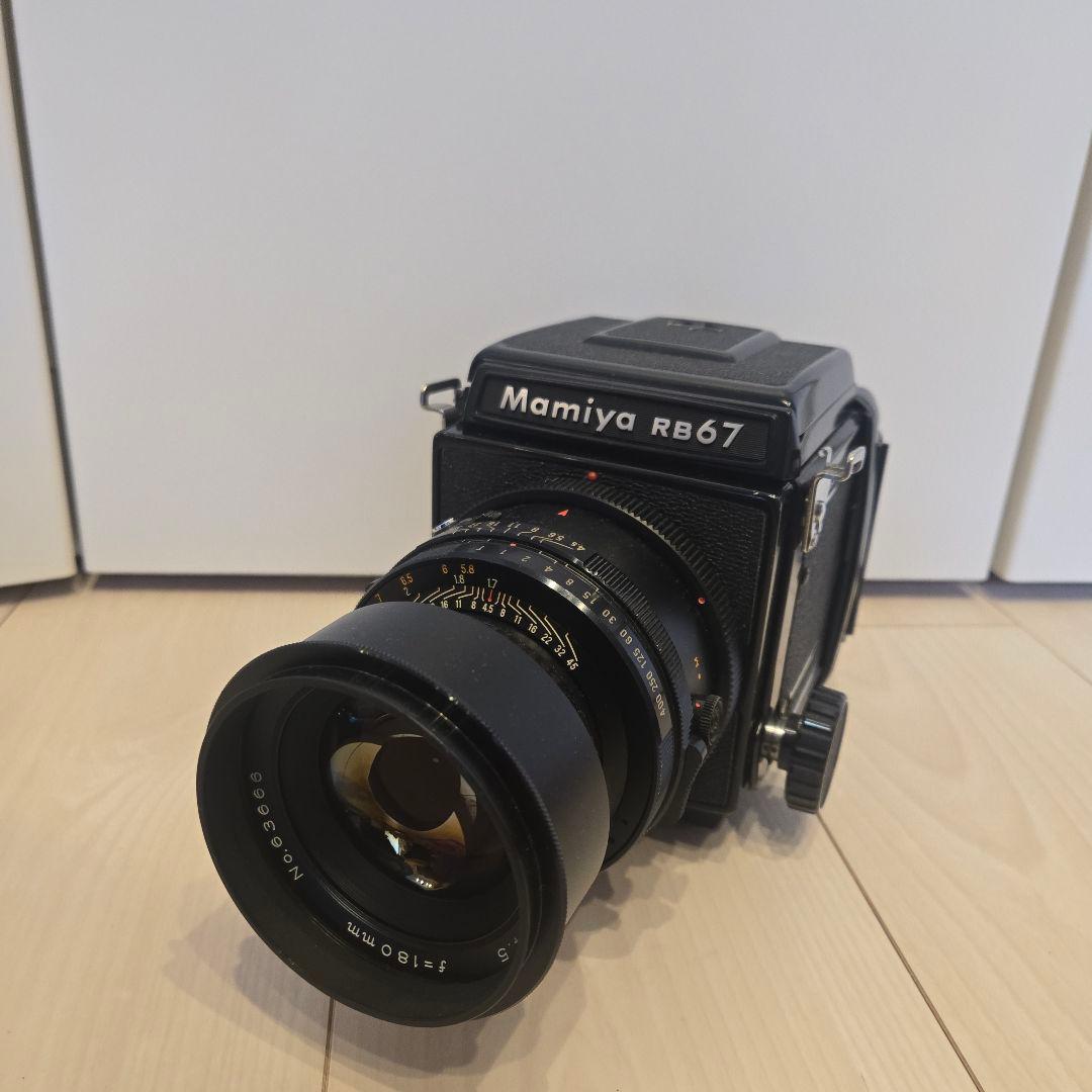【動作品】Mamiya RB67 pro 180 mm f4.5レンズ付