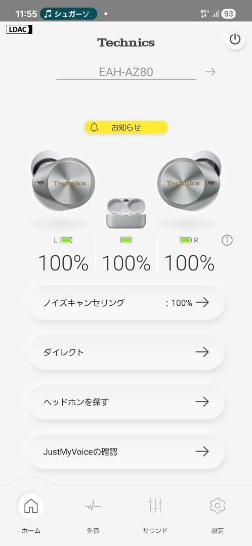 【美品】Technics EAH-AZ80 + COREIR BLASS L