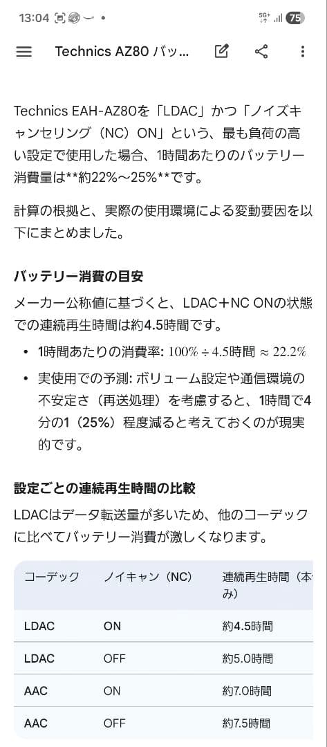 【美品】Technics EAH-AZ80 + COREIR BLASS L