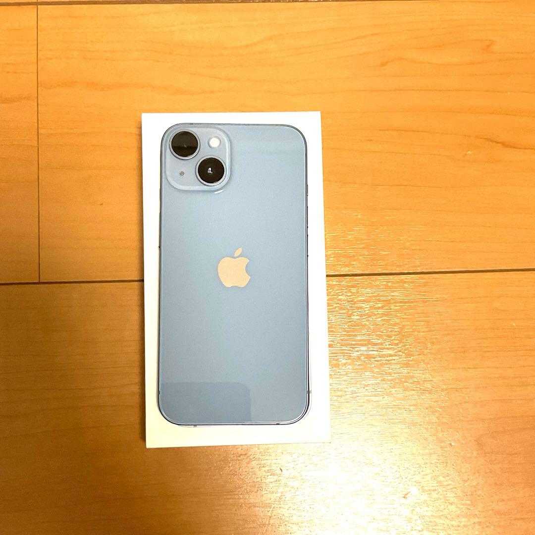 【美品】Apple iPhone 14 ブルー SIMフリー 128GB