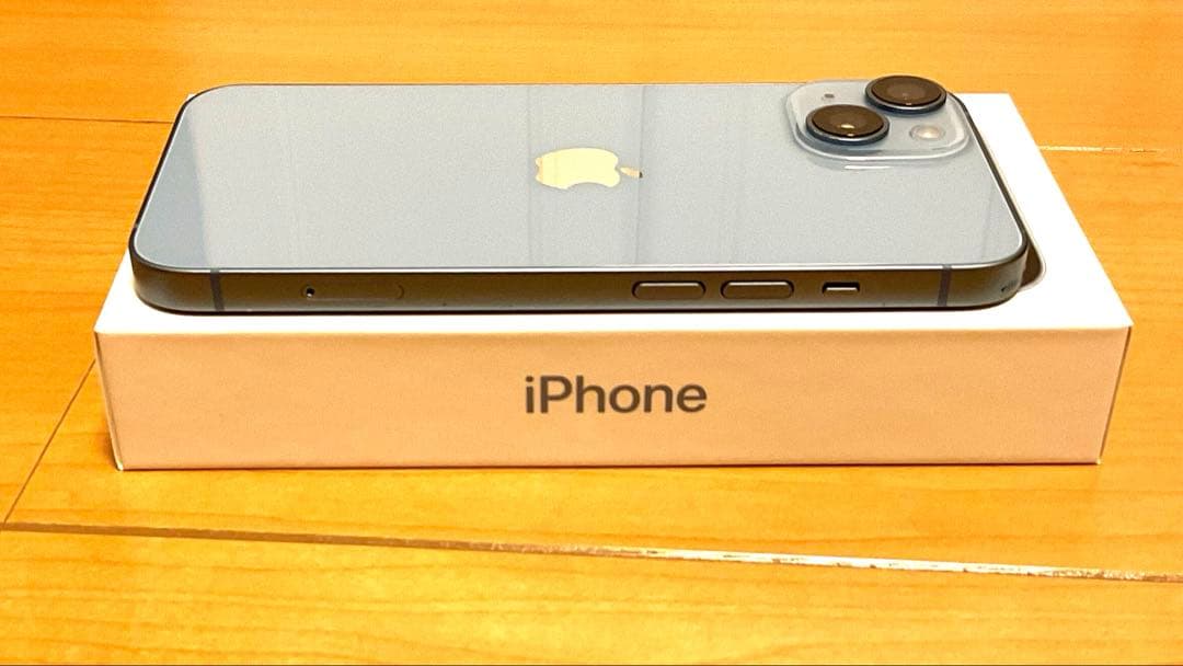 【美品】Apple iPhone 14 ブルー SIMフリー 128GB