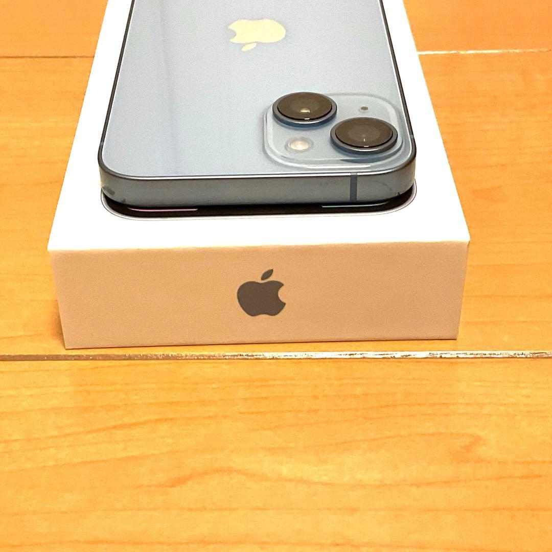 【美品】Apple iPhone 14 ブルー SIMフリー 128GB