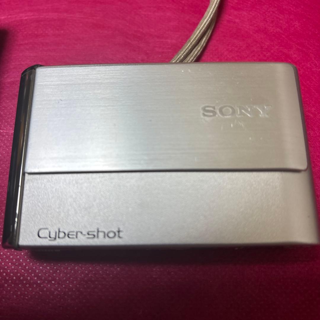 SONY cyber-shot DSC-T70 シルバーとマルチ端子接続ケーブル