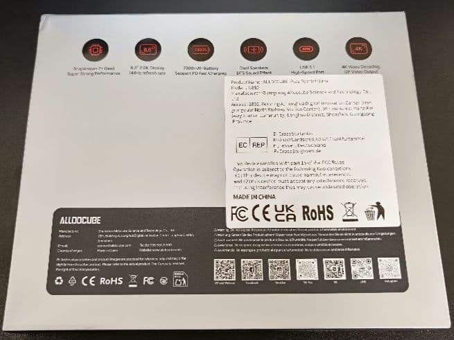 ALLDOCUBE iPlay 70 mini Ultra 中古 純正ケース付