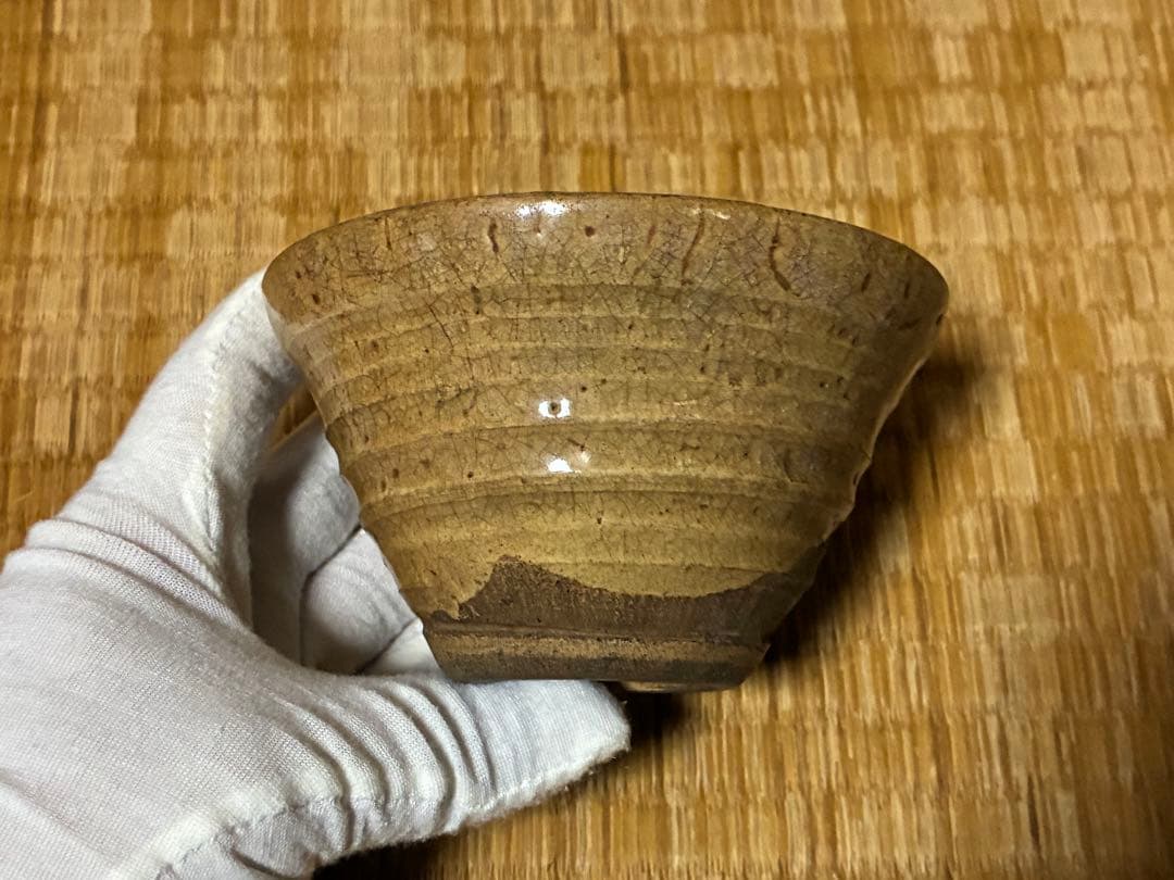 古い 陶器 茶碗 二点 まとめて 時代物 銘あり