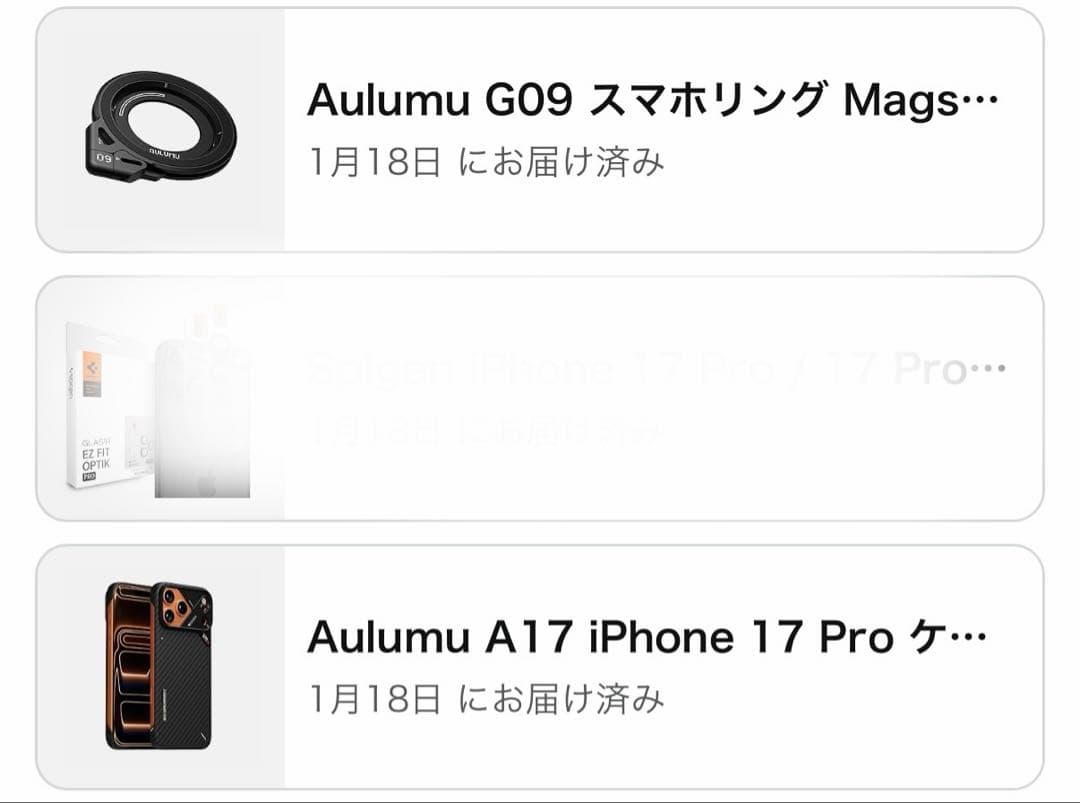 aulumu iphone17 pro ケース　オルム