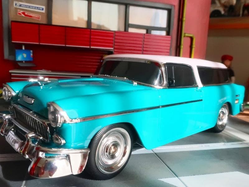 スマート スピーカー 1/18 USB microSD 1955 ベルエアワゴン