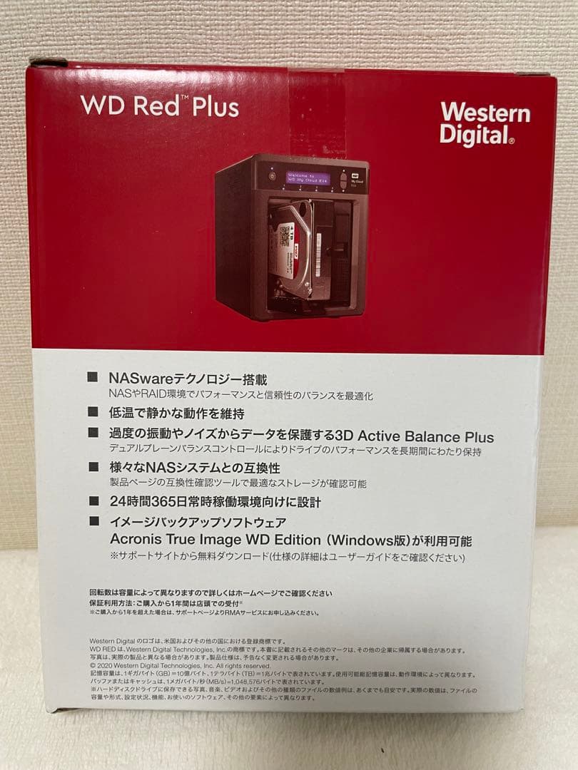 外付けハードディスク・ドライブ WD Red Plus 6TB HDD WD60EFPX
