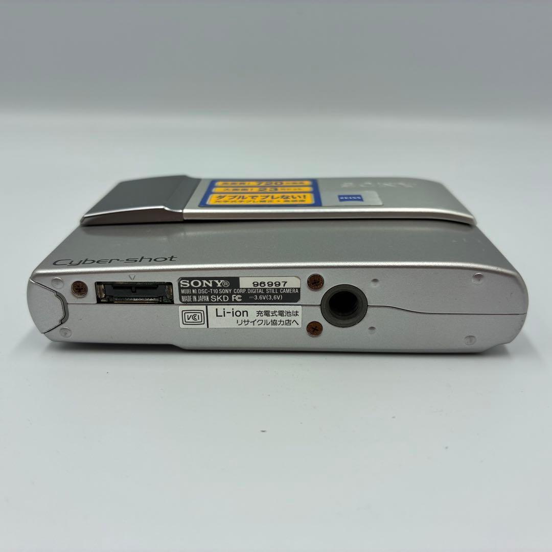 動作品★ Sony Cyber-shot DSC-T10 シルバー コンデジ