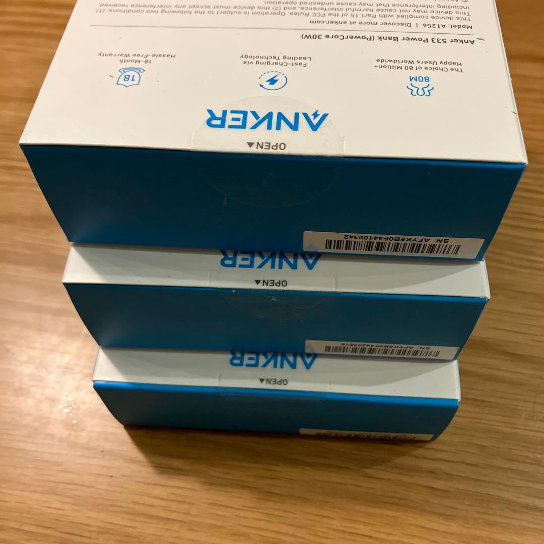ANKER PowerCore 30W モバイルバッテリー 3個セット　533
