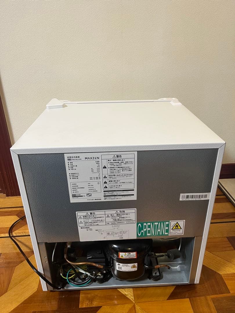 冷凍庫 MAXZEN JR031ML01WH 中古 小型冷凍庫　2022年