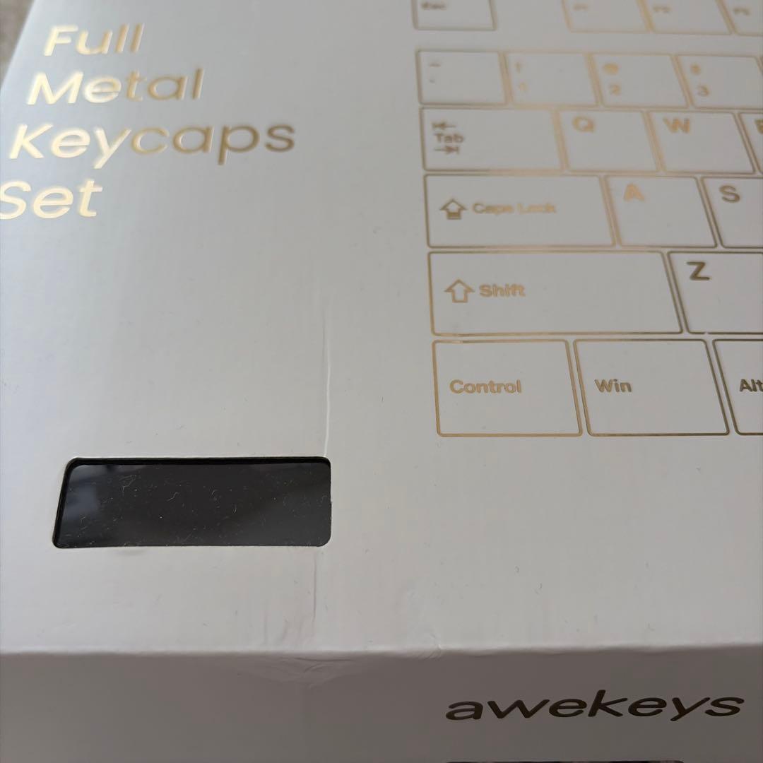 Awekeys フルメタルキーキャップ チタンブラック