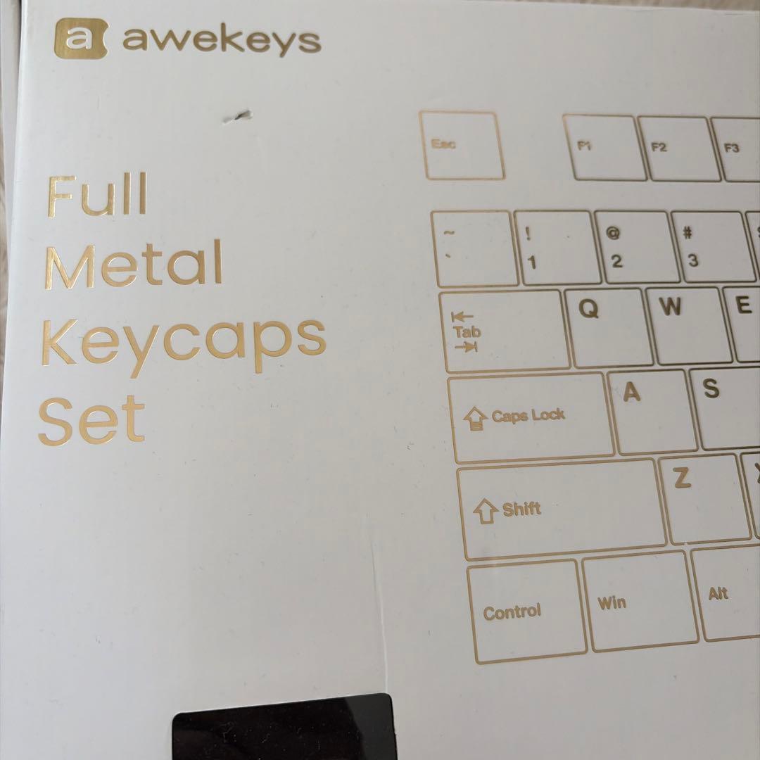 Awekeys フルメタルキーキャップ チタンブラック