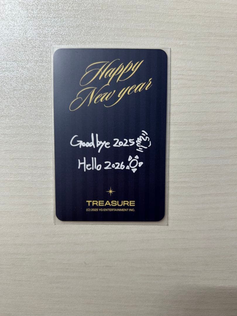 treasure ジョンファン 年末 MBC トレカ NEW YEAR