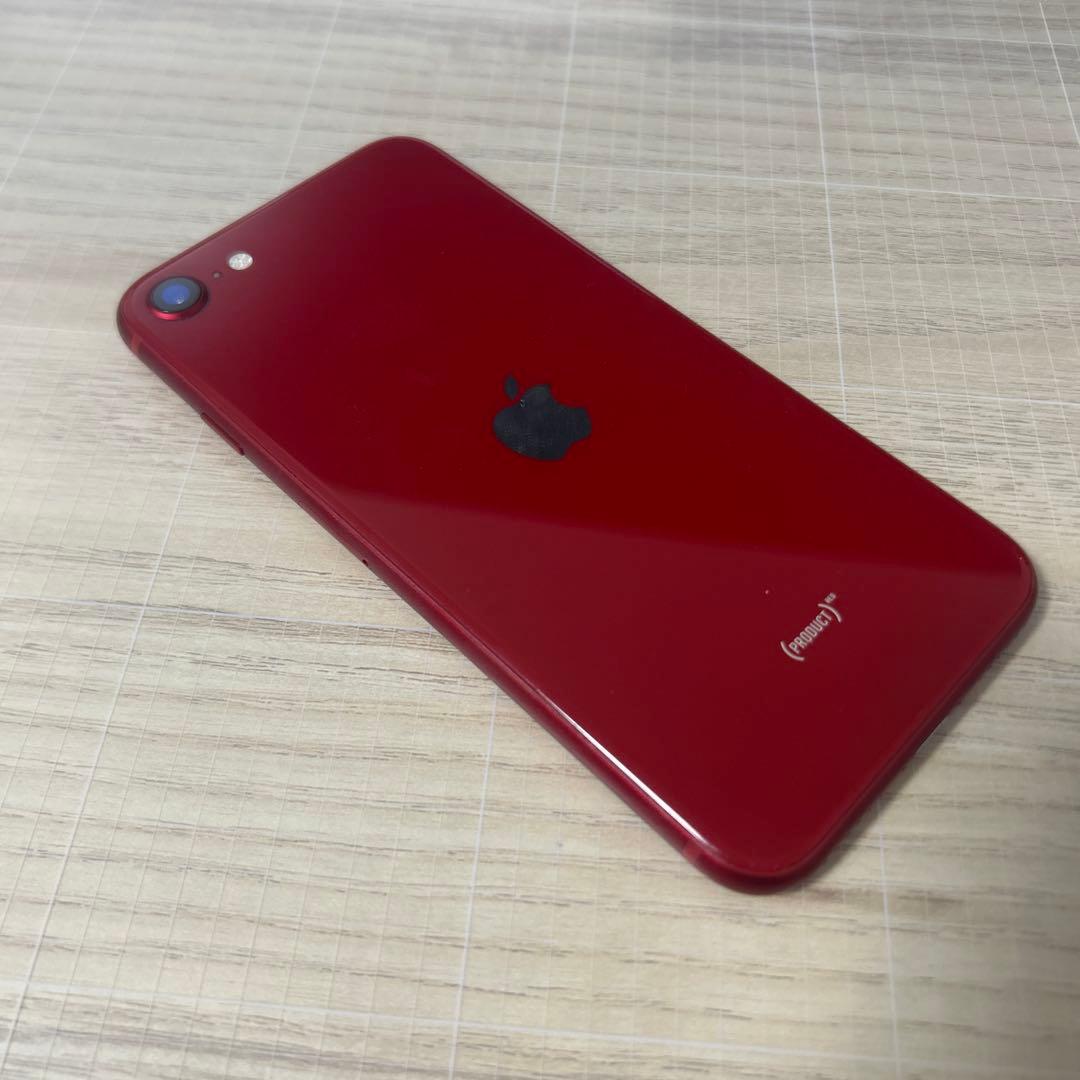 iPhoneSE3 128GBレッド SIMフリー バッテリー100%