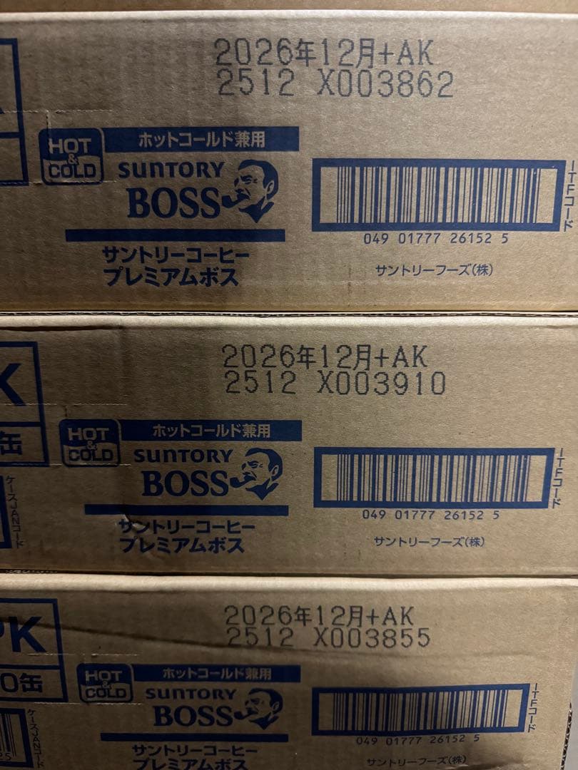 サントリー プレミアム ボス （185g×30缶）×3箱　缶コーヒー